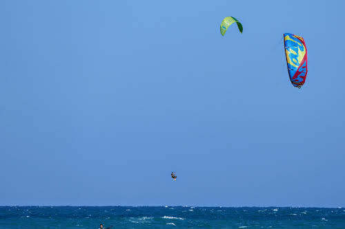 Bruno kiteboarding jump