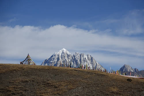 China. Tibetan Region. Tagong Mt. Yala