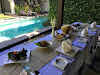 Indonésie. Cours de cuisine de Bali. Déjeuner de Bali incroyable avec une vue !