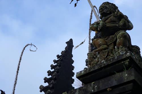 Indonesia. Crafts . Stone Statue at the Bali Besakih Temple