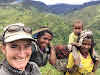 Indonesia. Papua Baliem Valley Trekking. Making friends with the local Papuan women.
