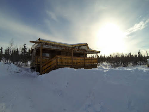 Our Cabin during our stay at the Arctic Chalet