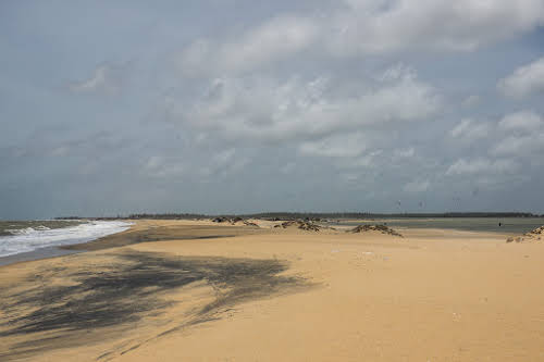 Sri. Lanka, Kalpitiya, Kitesurfing Spots. View of Ocean and Kalpitiya Lagoon
