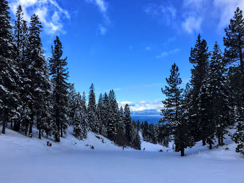 Lake Tahoe from the Crystal Express lift
