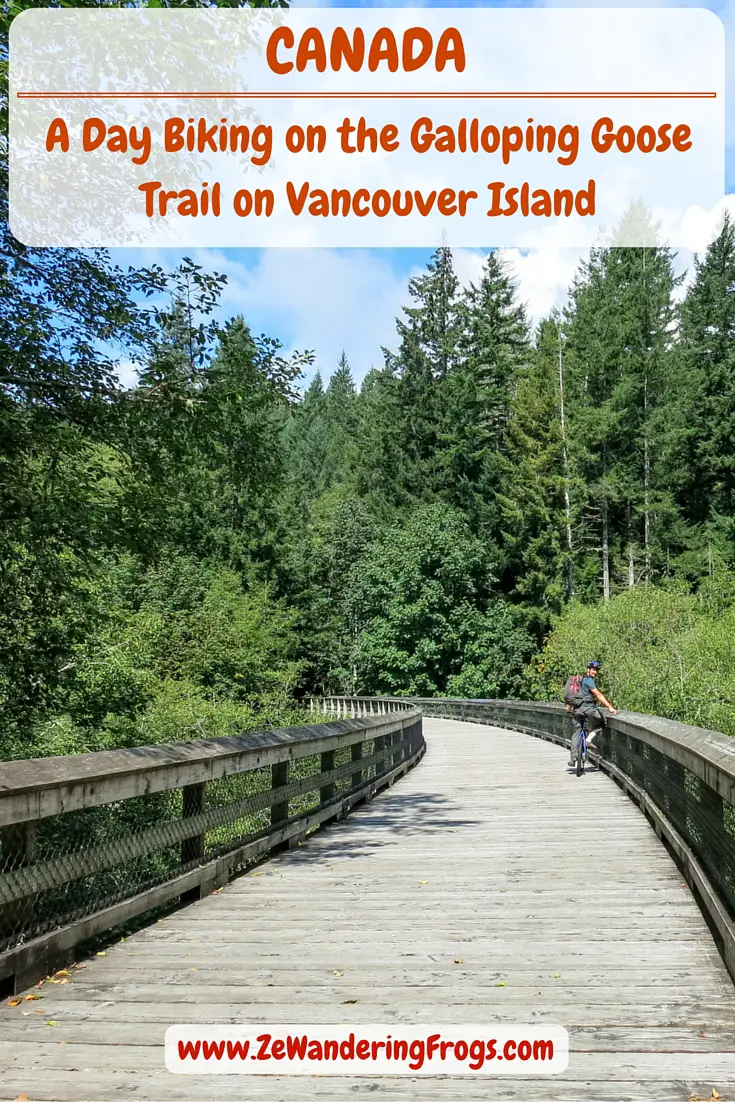 A Day Biking on the Galloping Goose Trail on Vancouver Island // A short 30-minute drive from Victoria, we biked the Galloping Goose Trail & discovered a great corner of Vancouver Island: lakes, wooden bridges, potholes & forests.