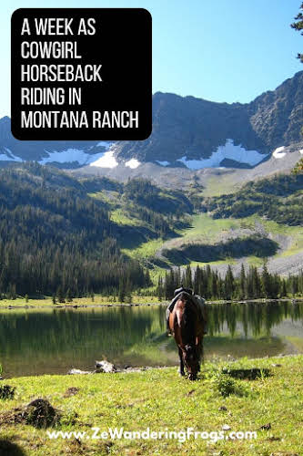A Week as a Cowgirl Horseback Riding in Montana Ranch // Lake View