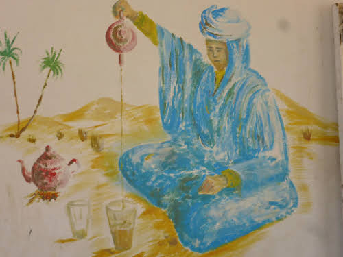 Wall Painting of a Tea Ceremony