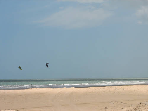 Kitesurfing at Prea