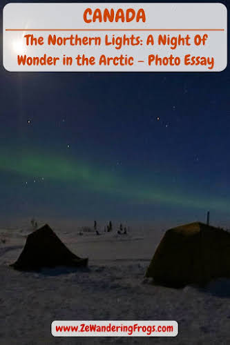 Canada Arctic Winter // Northern Lights Aurora Borealis Winter Camping Pinterest
