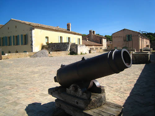 Cannes Lérins Islands: French Riviera Hidden Treasures // Ancient cannon Sainte-Marguerite Fort Royal