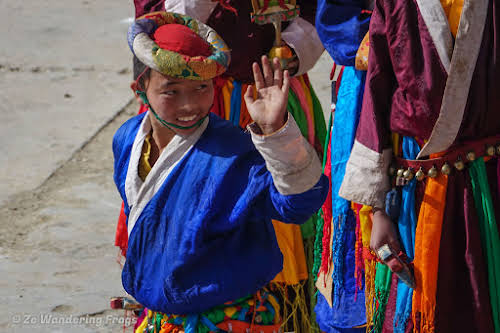 China Sichuan Kham Tibet Garze Ganzi Kandze Monastery Buddhist Festival // Boys Dance