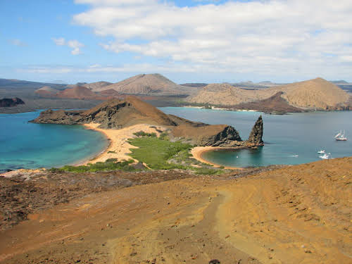 Pinnacle Rock sur l'île de Bartolome, îles Galapagos