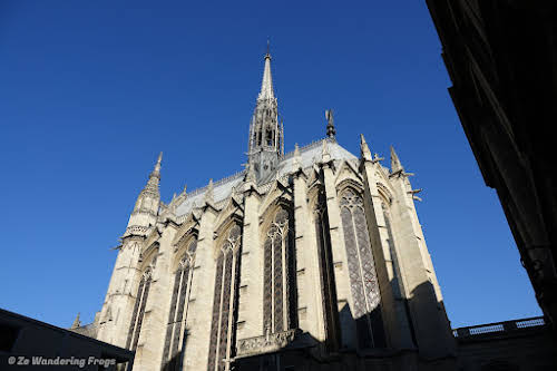 France Sainte Chapelle Paris Royal Church // Exterior View with Spire