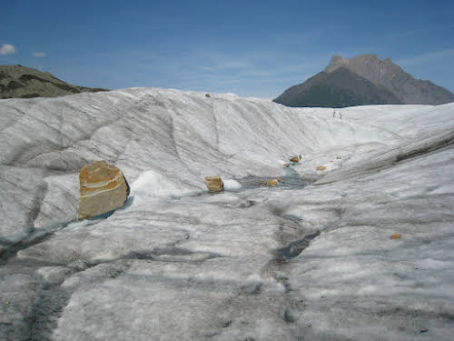 Glacier hiking on Root Glacier