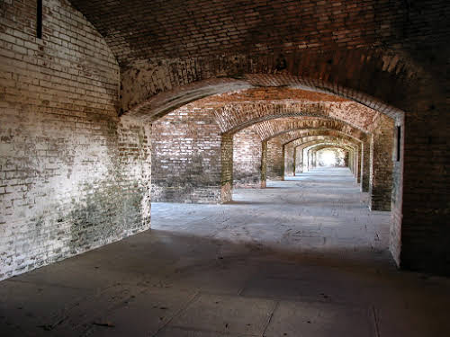 How to Visit Dry Tortugas National Park Florida // Fort Jefferson Cannon Halls