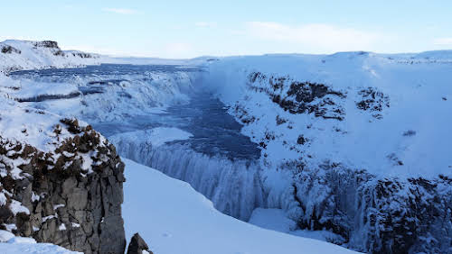 Iceland Winter Activities // Gullfoss Waterfall
