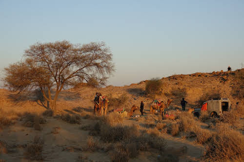 India. Rajasthan Thar Desert Camel Trek. Meeting the crew.
