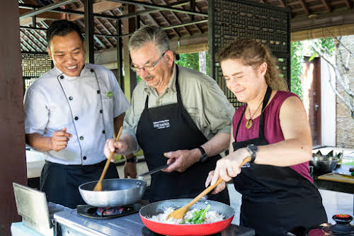 Indonesia. Bali Cooking Class. Fun time under Chef Mangde's cooking class