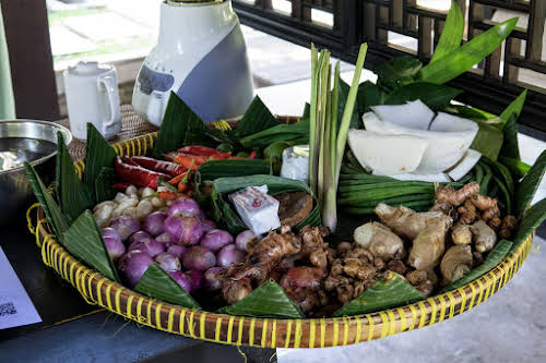 Indonésie. Cours de cuisine de Bali. Les principaux ingrédients de la Cuisine balinaise