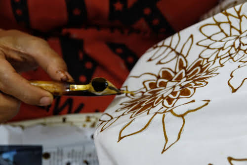 Indonesia. Crafts . Batik Freehand Drawing