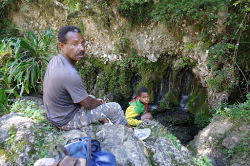 Indonesia. Papua Baliem Valley Trekking. Our guide Martinus, who left us after 2 days