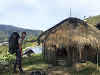 Indonesia. Papua Baliem Valley Trekking. The men's house we stayed in Baligama