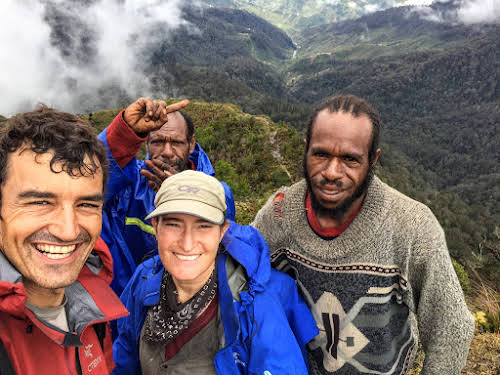 Indonesia. Papua Baliem Valley Trekking. With our fantastic porters Seth and Siam
