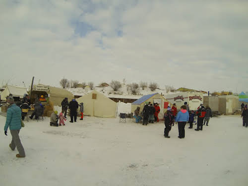 Food Stands on the MackEnzie River ice road