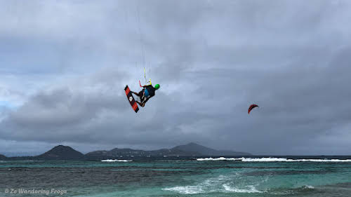 Kitesurfing Caribbean: Kiteboarding St Vincent Grenadines Cruise Itinerary & Spots // Petit Tabac on a stormy day