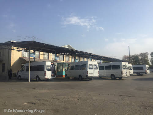 Kyrgyzstan Trekking: Guide to Sary-Chelek in the Tian Shan Mountains // Marshrutka minibuses in Jalal-Abad Bus Station