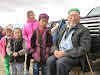 Mongolia. Golden Eagle Festival Olgii. Kazakh families came in traditional clothing