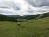 Mongolia. Gorkhi Terelj Horse Back Riding. Bruno Riding his horse to the pass