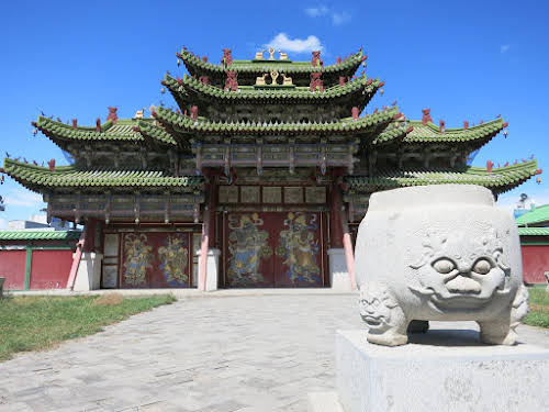 Mongolia. Ulaanbaatar. Gate to Winter Palace of the Bogd Khan