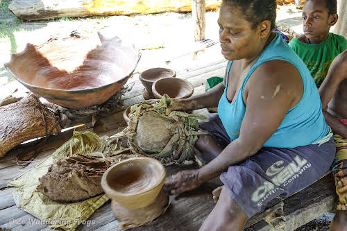 Papua. New Guinea East Sepik River Clans Crocodile Traditions. Pottery Making