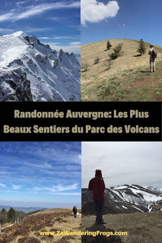 Randonnée Auvergne: Les Plus Beaux Sentiers dans le Parc des Volcans // Collage Pinterest