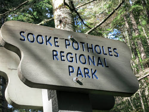 Arriving at the Sooke Potholes
