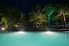 Sri. Lanka Kalpitiya Valampuri Resort. Pool by night