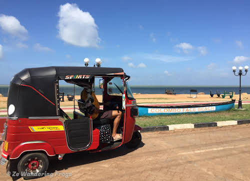 Sri. Lanka Mannar Kiteboarding. Going to Mannar with our tuktuk