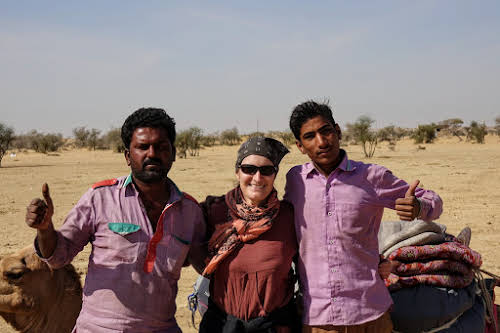 Thar. Desert Camel Trekking Day 3. Punja and Madan, our guides
