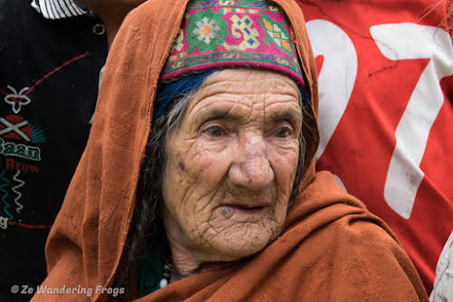 Pakistan Culture of the Kalash Valley Pakistan // A beautiful old lady in Gulag Muli featuring traditional hat and braids
