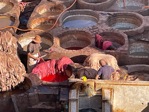 Top Places to See in Morocco // Fes Tannery