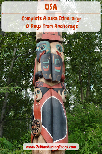 #Alaska #Itinerary 10 Days // #Totem Pole in Anchorage Native Heritage Center