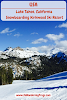 USA. California Lake Tahoe. Snowboarding Kirkwood Ski Resort Banner