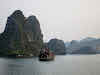 Sailing through Halong Bay