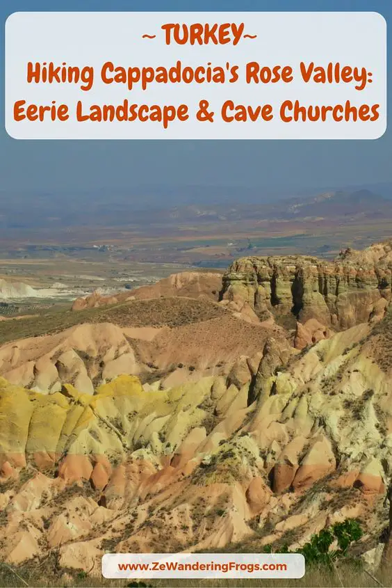 Hiking the Eerie Landscape and Cave Churches of the Rose Valley // We couldn't be in Cappadocia and not go for a hike. As avid hikers, we are always on the lookout for cool and interesting trails and the perspective of hiking the Rose Valley was something we could not pass.